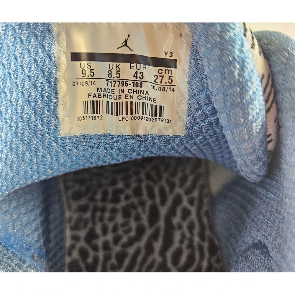 Nike Air Jordan 29 XX9 Pantone Blue Basketball Shoes Mens 9.5 Gift of Flight